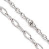 304 Stainless Steel Mixed Chain Necklace Makings AJEW-JB01548-3