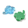 Transparent Resin Clover Pendants CRES-B023-03-2