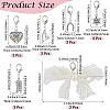 17Pcs 6 Styles Alloy Martin Boots Shoe Charms HJEW-GF0001-52-2