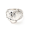 Natural Howlite Adjustable Rings RJEW-P043-03P-10-2