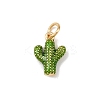 Brass Enamel Pendants X-KK-P339-22G-02-1