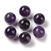 Natural Amethyst No Hole Sphere Beads G-K353-04C-03-1