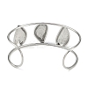 304 Stainless Steel Wide Hollow Textured Opaen Cuff Bangles BJEW-Q348-07P-03-3