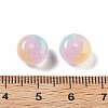 Two Tone Transparent Resin Beads RESI-S013-01E-2