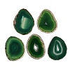 Dyed & Heated Natural Agate Slice Cabochons GG-CBAAF67-01E-1