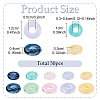 50Pcs 10 Styles Transparent Glass European Beads GLAA-YW0005-96-2