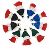 30Pcs 3 Styles Polycotton(Polyester Cotton) Tassel Pendant Decorations FIND-TA0009-07-3