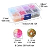 200Pcs 8 Colors Transparent Crackle Acrylic Beads CACR-FS0001-03-5