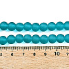 Frosted Transparent Glass Beads Strands GLAA-S031-8mm-37-01-4