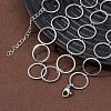 304 Stainless Steel 14MM Ring Link Chain Necklaces NJEW-P343-01D-P-3
