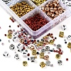Metallic Colour Letter Beads Kit for DIY Jewelry Making Findings Kit DIY-YW0004-85-4
