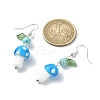 4 Pair 4 Style Acrylic Mushroom Dangle Earrings EJEW-TA00308-3