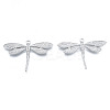 Non-Tarnish 304 Stainless Steel Pendant Rhinestone Settings LS-STAS-N098-196P-1
