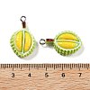 Opaque Resin Pendants RESI-S013-02M-4