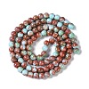 Baking Paint Glass Bead Strands GLAA-H031-01B-04-3