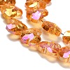 Electroplate Glass Beads Strands EGLA-P066-03A-FR02-3