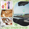28Pcs 7 Colors Ring Silicone Focal Beads SIL-NB0001-51-5