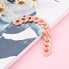 Handmade Opaque Acrylic Curb Chains AJEW-JB00925-03-3