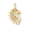 Brass Micro Pave Cubic Zirconia Pendants KK-M240-08A-3