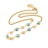 304 Stainless Steel Curb Chain Necklaces NJEW-V009-02G-4