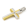Ion Plating(IP) 304 Stainless Steel Pendants STAS-F307-12G-2