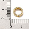 Rack Plating Brass with Cubic Zirconia Bead Frame KK-S406-09E-G-3