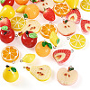 30Pcs 10 Styles Opaque Resin Pendants RESI-TA0005-60-3