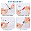 DIY Diffuser Amulet Perfume Locket Pendant Necklaces Making Kits NJEW-HS0001-21-4