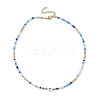 Glass Beaded Necklaces NJEW-JN04896-5