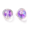 UV Plating Rainbow Iridescent Acrylic Beads OACR-A014-02B-2