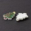 Christmas Themed Opaque Resin Cabochons CRES-P022-15-4
