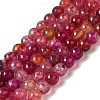 Dyed & Heated Natural Dragon Veins Agate Beads Strands G-P539-A01-24-1