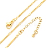 Brass Curb Chains Necklaces for Women NJEW-D302-09G-2