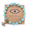 Cat Eye Round Beads Stretch Bracelets FS-WG18FCB-11-1