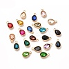 Faceted Glass Rhinestone Pendants GLAA-I051-AM-1