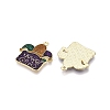 Carnival/Mardi Gras Theme Alloy Enamel & Glitter Powder Pendants ENAM-T020-53C-RS-2