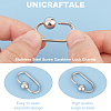 6Pcs 304 Stainless Steel Screw Carabiner Lock Charms STAS-UN0060-18-5