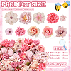 60Pcs Cloth Flower DIY-SP0005-73E-2