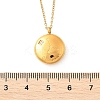 304 Stainless Steel Clear Cubic Zirconia Constellation Pendant Necklaces NJEW-R021-02G-10-5