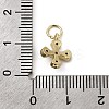 Brass Micro Pave Cubic Zirconia Tiny Cross Charms LS-ZIRC-G128-04G-1-3