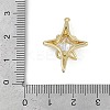 Brass Micro Pave Clear Cubic Zirconia Pendants KK-Z078-30G-3