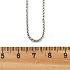 Brass Rolo Chains Necklaces for Women NJEW-D302-22P-4