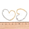 Hollow Heart 316 Stainless Steel Stud Earrings EJEW-Z160-01GP-5
