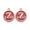 Golden Plated Alloy Enamel Charms ENAM-S118-08Z-1