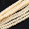 Opaque Solid Color Crystal Glass Faceted Rondelle Beads Strands GLAA-F025-A01-2