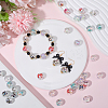 40Pcs 5 Colors UV Plating Iridescent Transparent Acrylic Beads OACR-SP0001-99-4