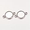 Alloy Cabochon Connector Settings PALLOY-A13117-AS-RS-2