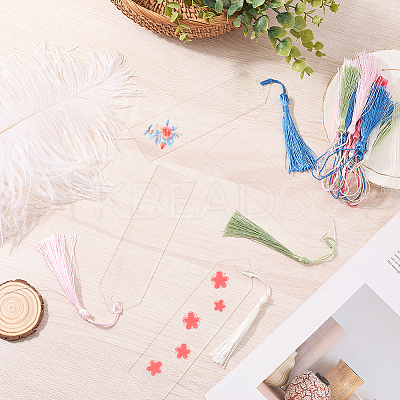 25Pcs Arrow Transparent Blank Acrylic Bookmarks DIY-CP0012-47-1