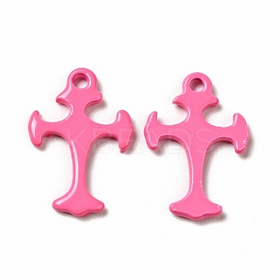 Spray Painted 201 Stainless Steel Charms STAS-G304-26E-1