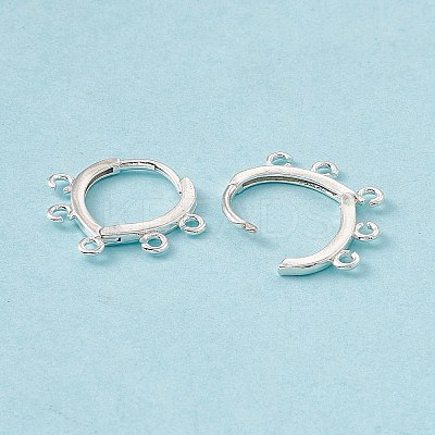 Brass Hoop Earring Findings KK-A172-31S-1